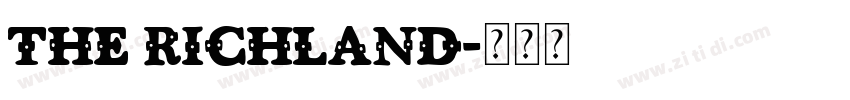 The Richland字体转换 The Richland字体转换